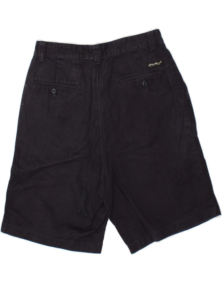 EDDIE BAUER Mens Pegged Chino Shorts W30 Medium  Navy Blue Cotton Vintage Eddie Bauer and Second-Hand Eddie Bauer from Messina Hembry 