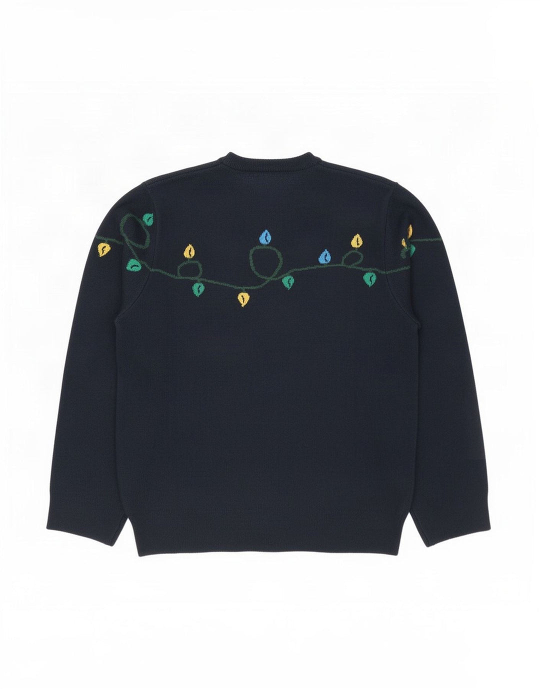 Marks & Spencer Pull à col rond pour homme, grand, bleu marine, Noël