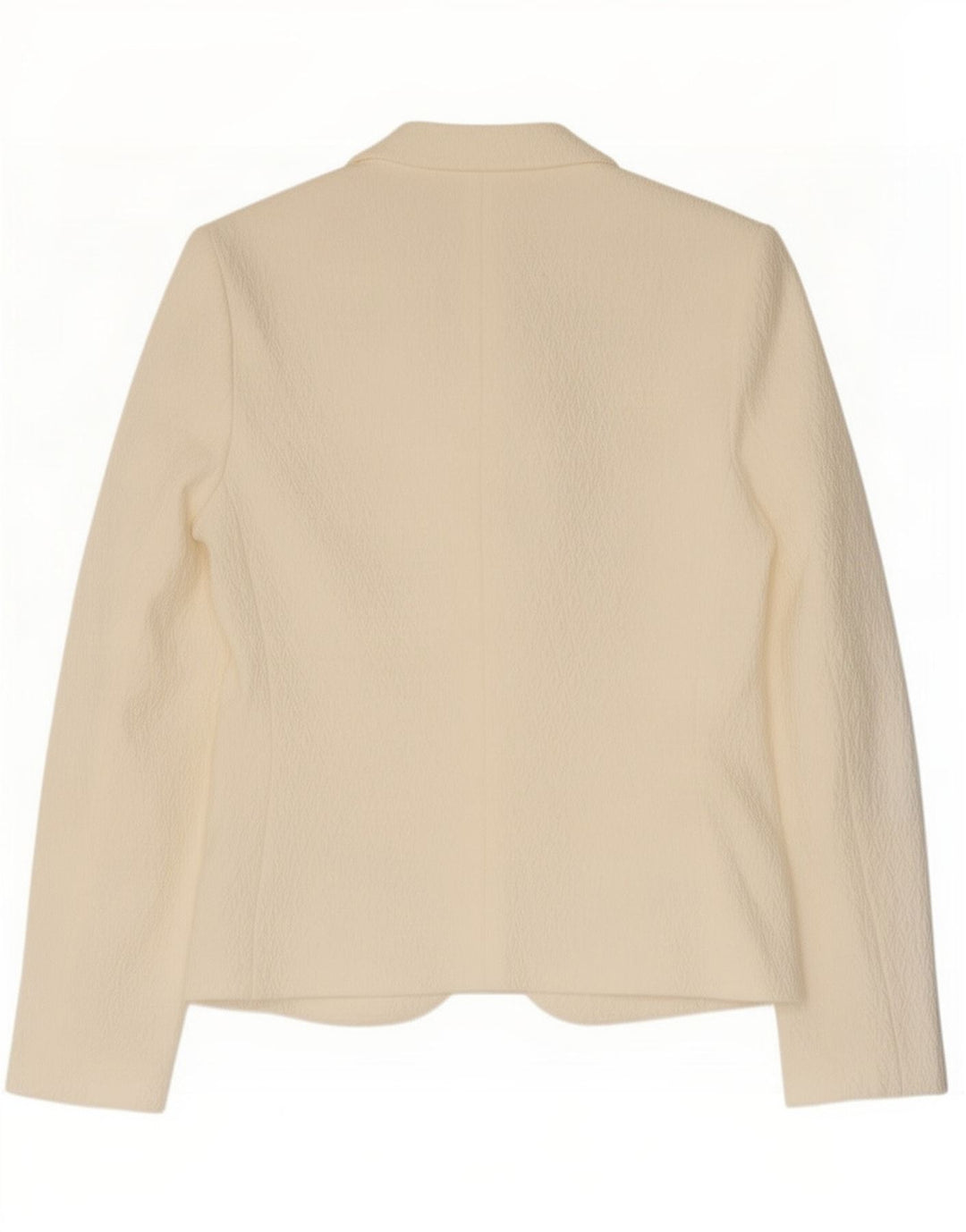 Joop Veste Blazer 2 Boutons Femme EU 38 Moyen Blanc Cassé Géométrique Viscose