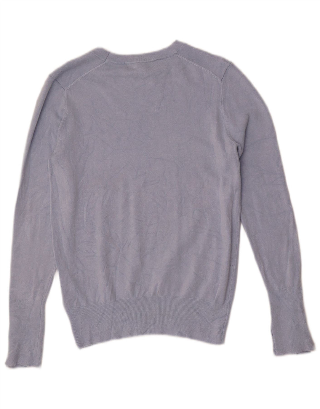 Zara Pull col bateau pour femme UK 12 Bleu moyen Viscose
