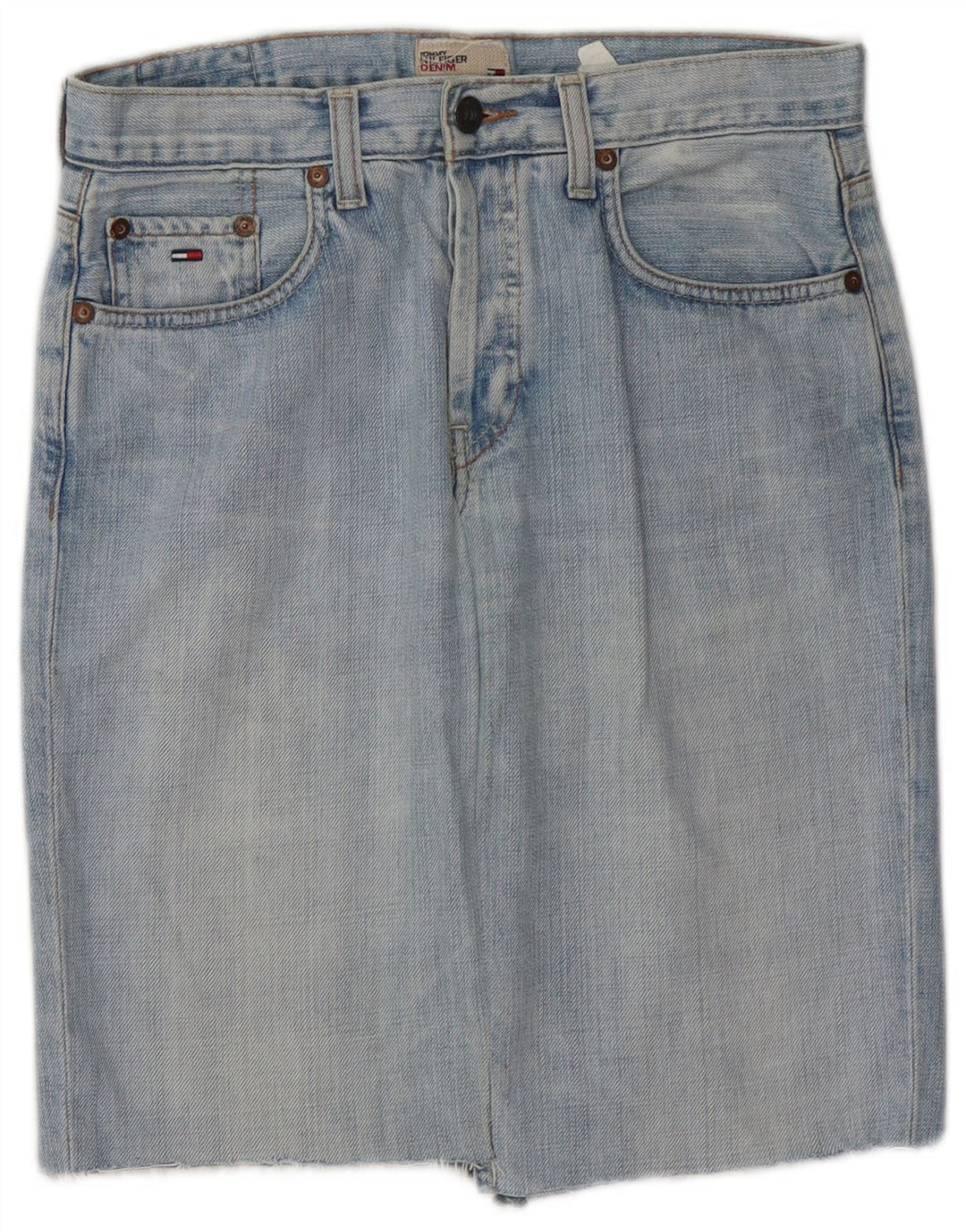 TOMMY HILFIGER Jupe En Jean Femme W28 Bleu Moyen Coton