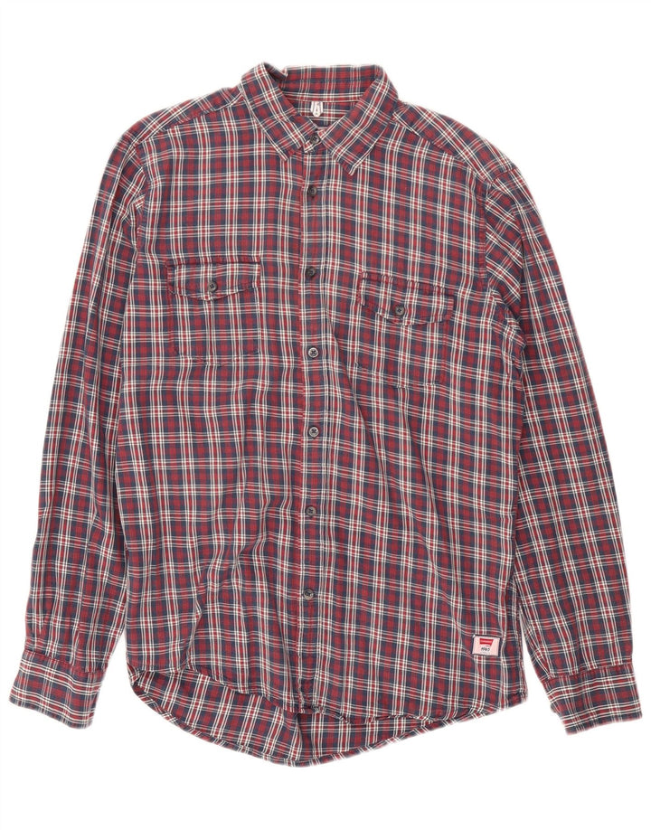Carrera Chemise Regular Fit Flanelle Homme Rouge Moyen Carreaux Coton