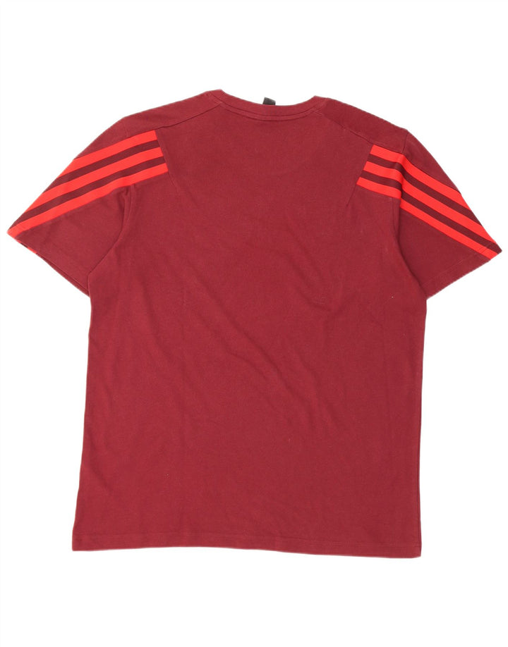 ADIDAS Tee-Shirt Primegreen Homme Bordeaux Moyen Coton