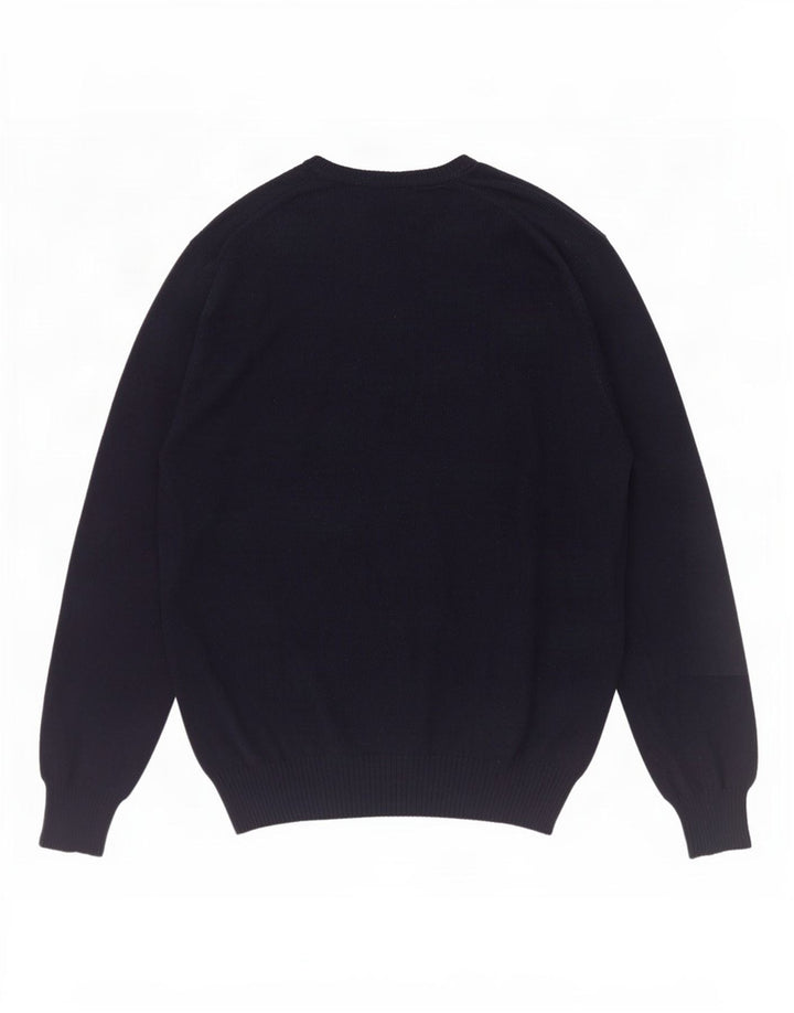 Zara Pull col V pour homme Bleu marine Taille L