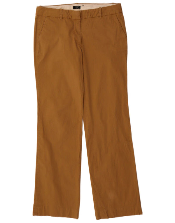 J. Crew Pantalon chino droit City Fit pour femme US 10 Large W32 L32 Marron