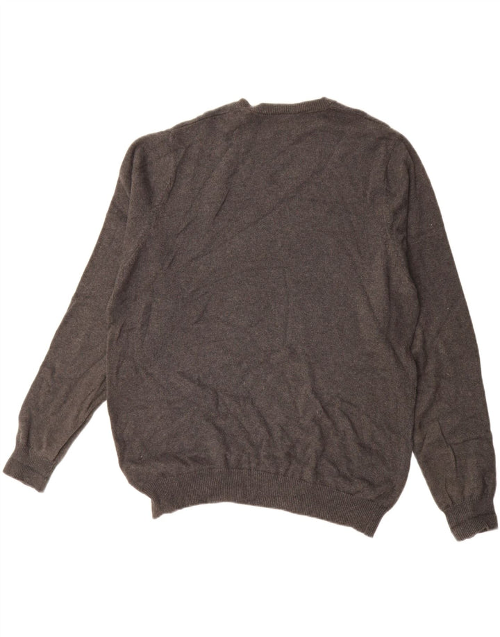 MARKS & SPENCER Pull Regular Fit Col V Homme Gris Moyen