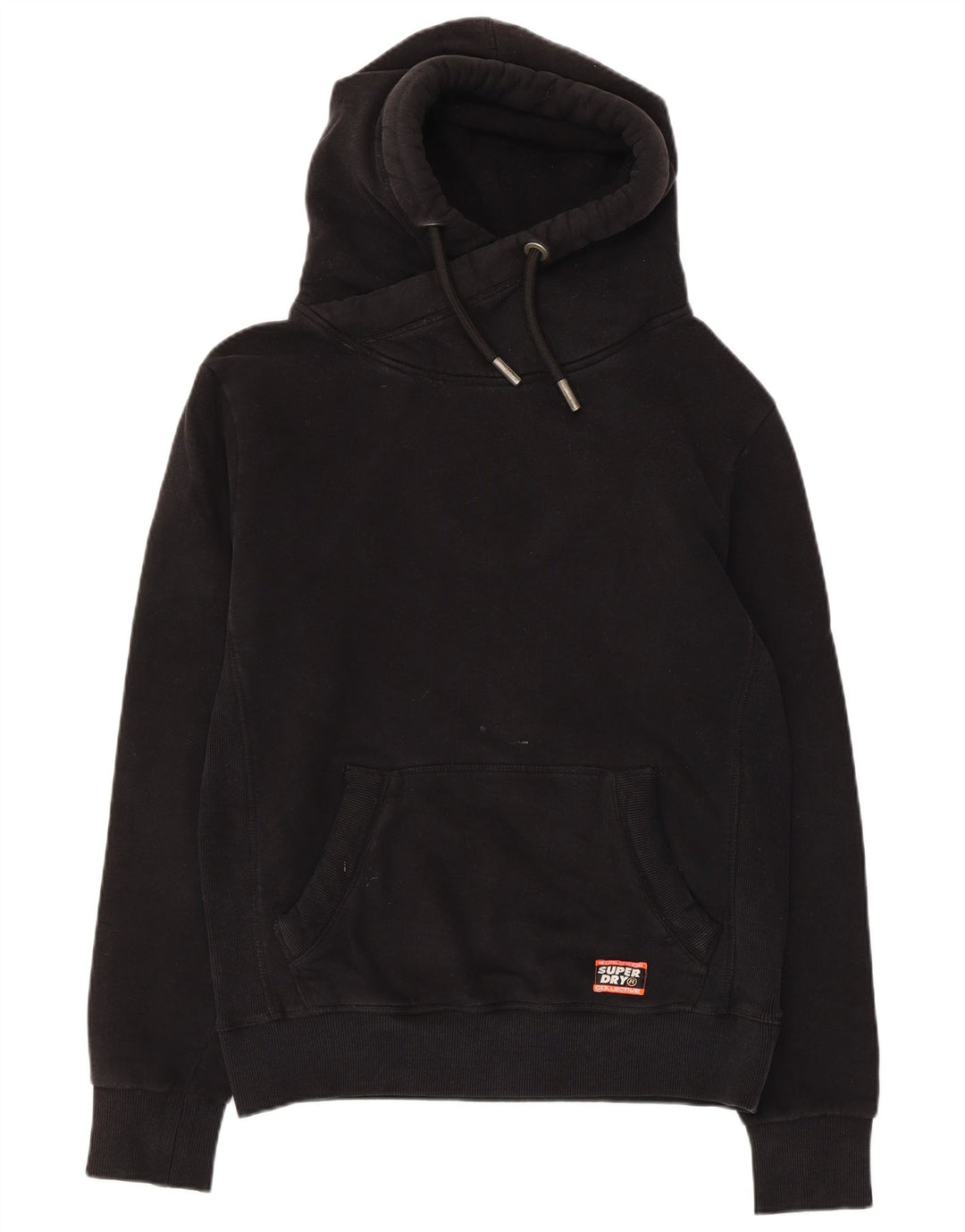 SUPERDRY Pull à capuche pour homme en coton noir moyen