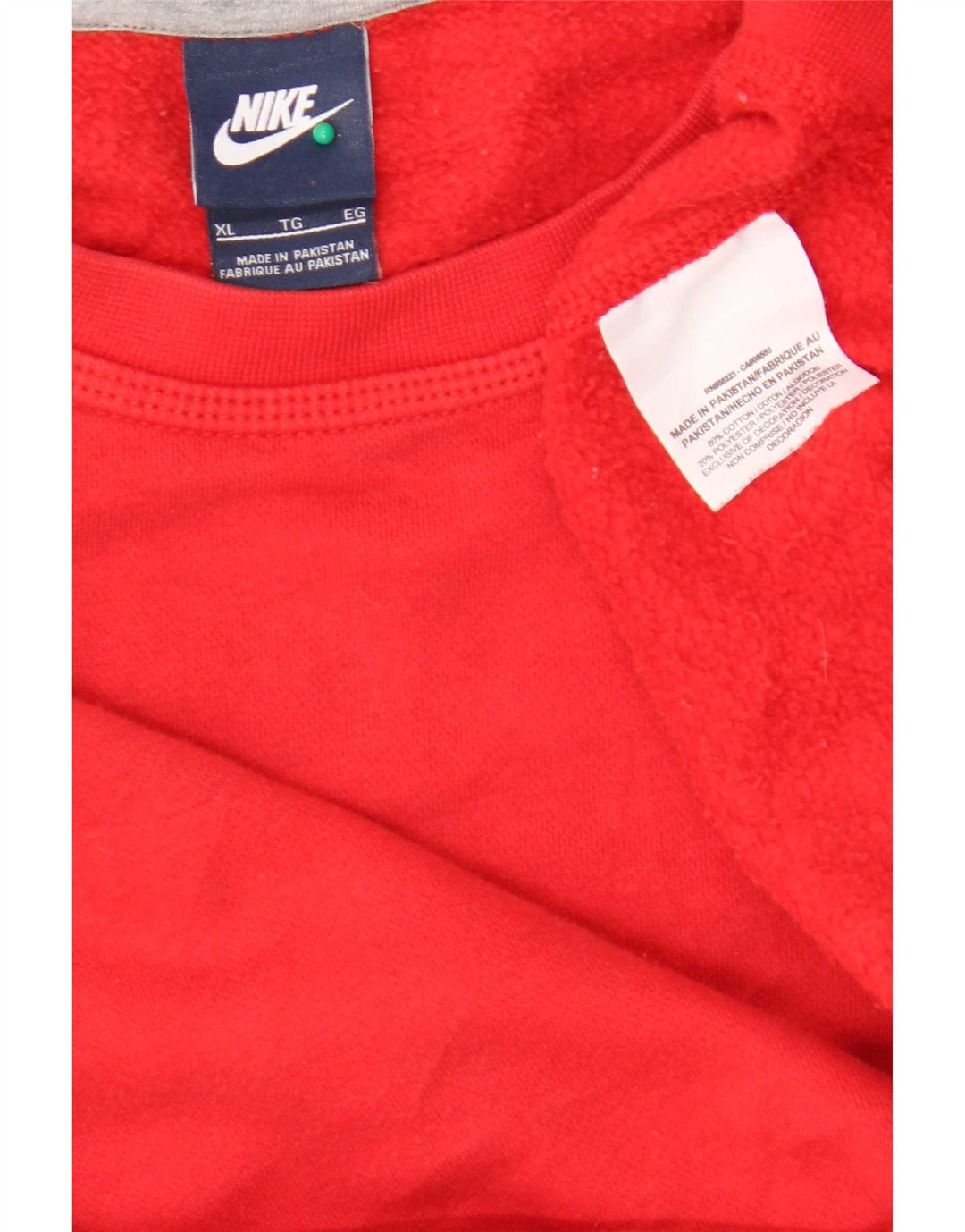 Nike Pull-over XL en coton color block rouge pour homme