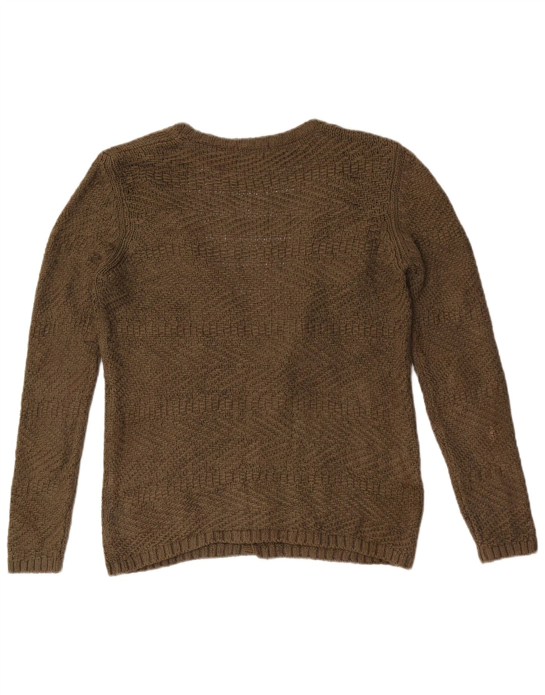 Massimo Dutti Pull cardigan ouvert pour femme UK 12 Kaki moyen
