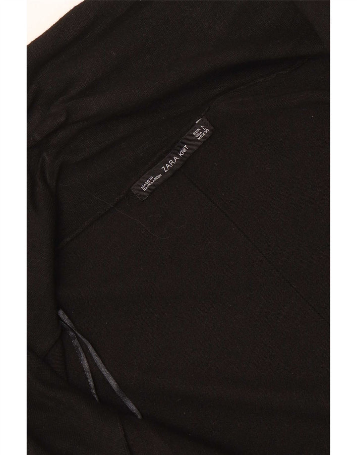 Zara Cardigan ouvert pour femme UK 14 Large Noir