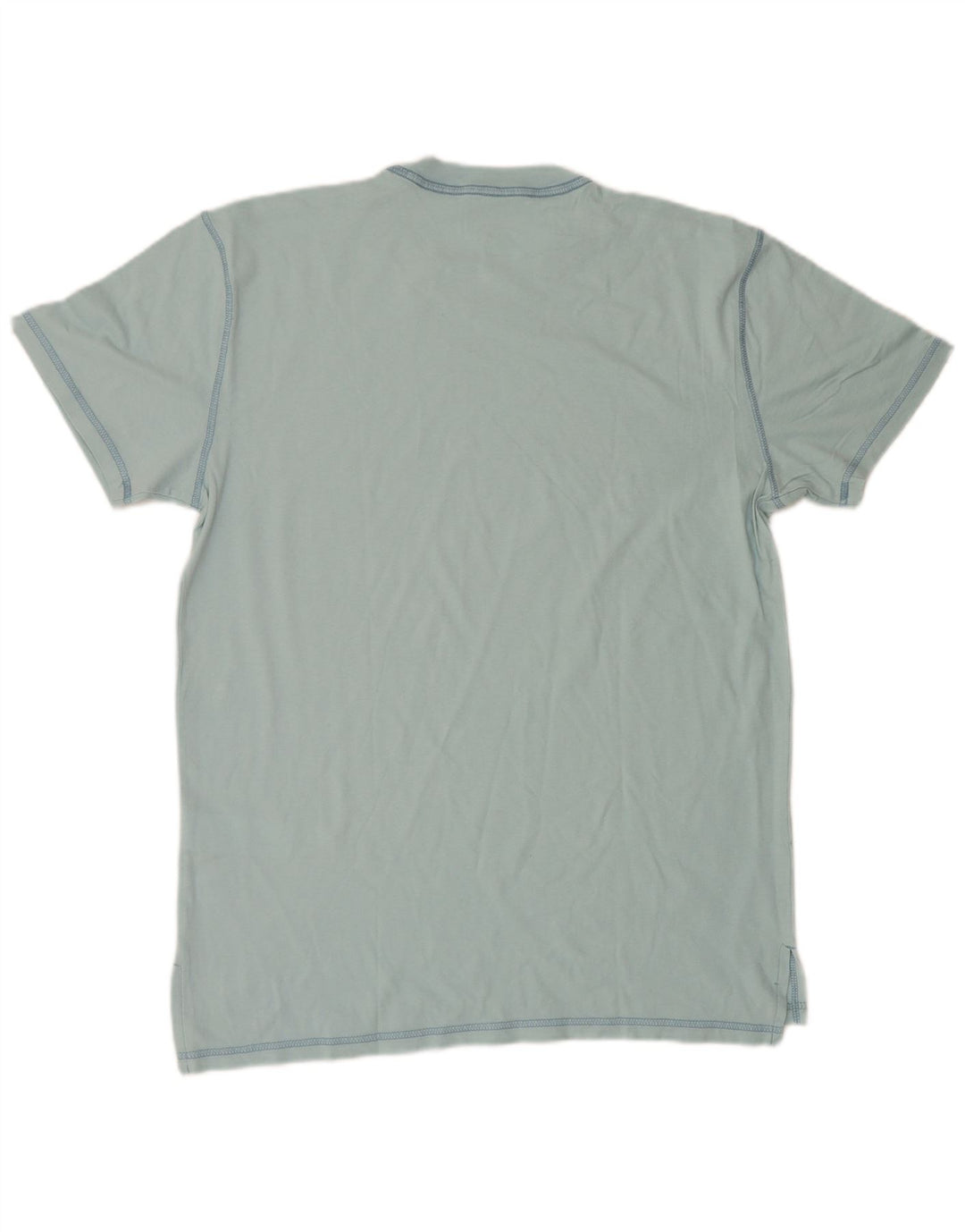 Hollister T-Shirt Homme Bleu Moyen Coton