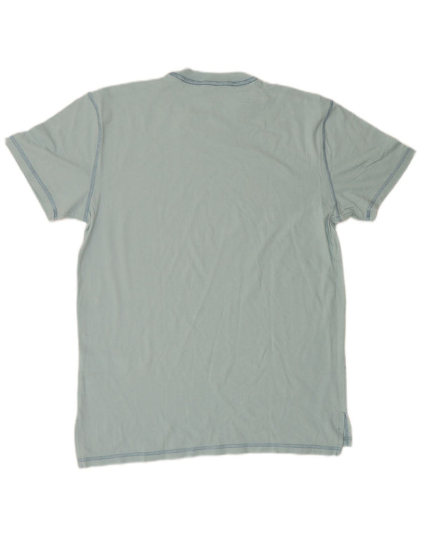 Hollister T-Shirt Homme Bleu Moyen Coton