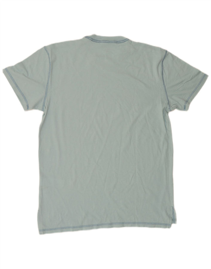 Hollister T-Shirt Homme Bleu Moyen Coton