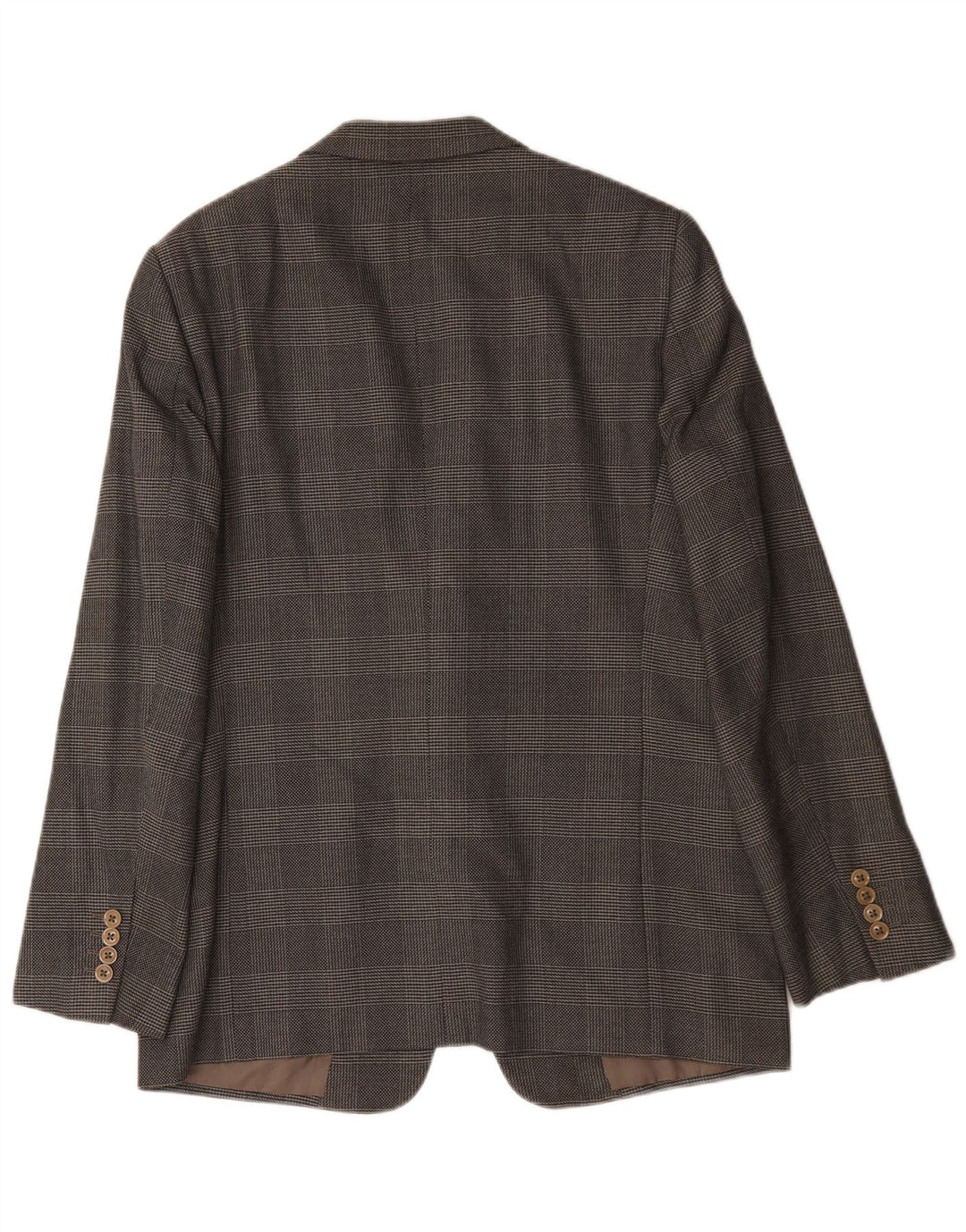 Armani Veste blazer à 2 boutons pour homme UK 38 Gris moyen à carreaux