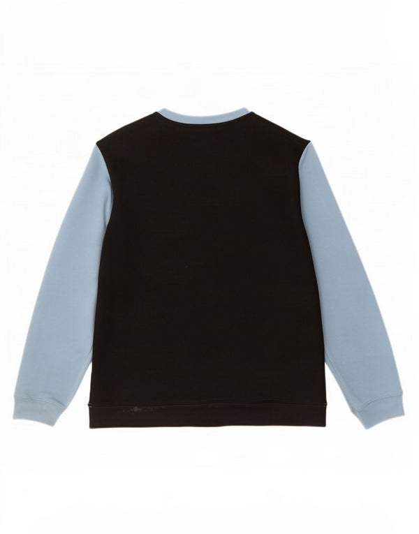 Sergio Tacchini Sweat-shirt graphique pour homme XL Noir Colourblock