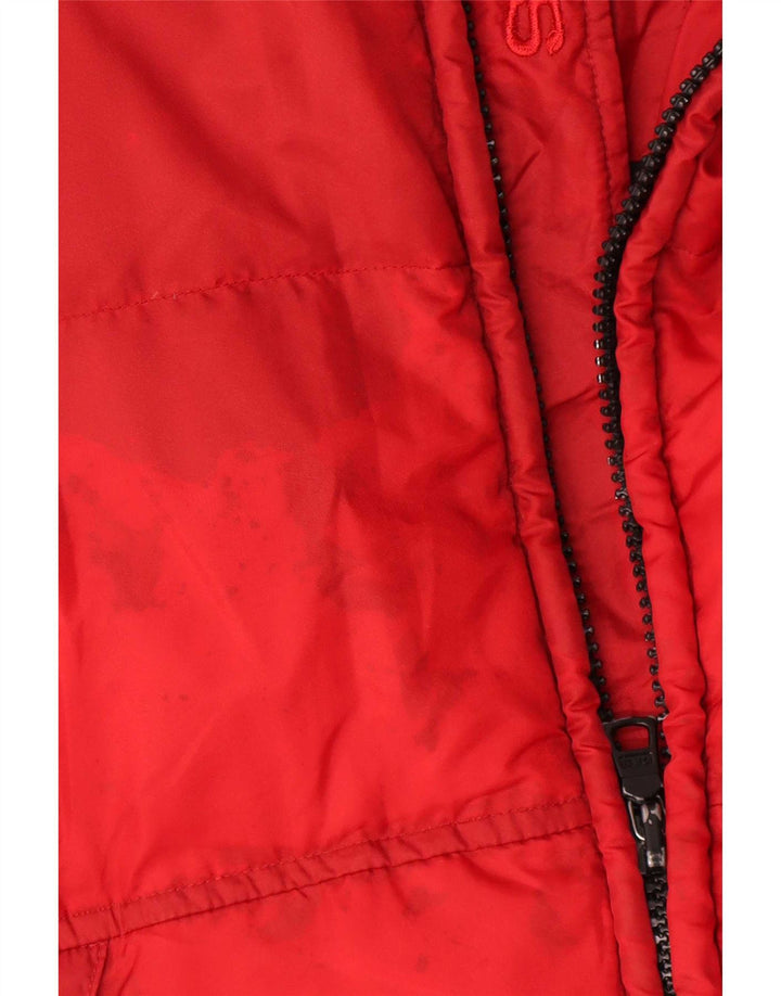 Gas Veste matelassée homme UK 38 Medium Rouge Polyamide