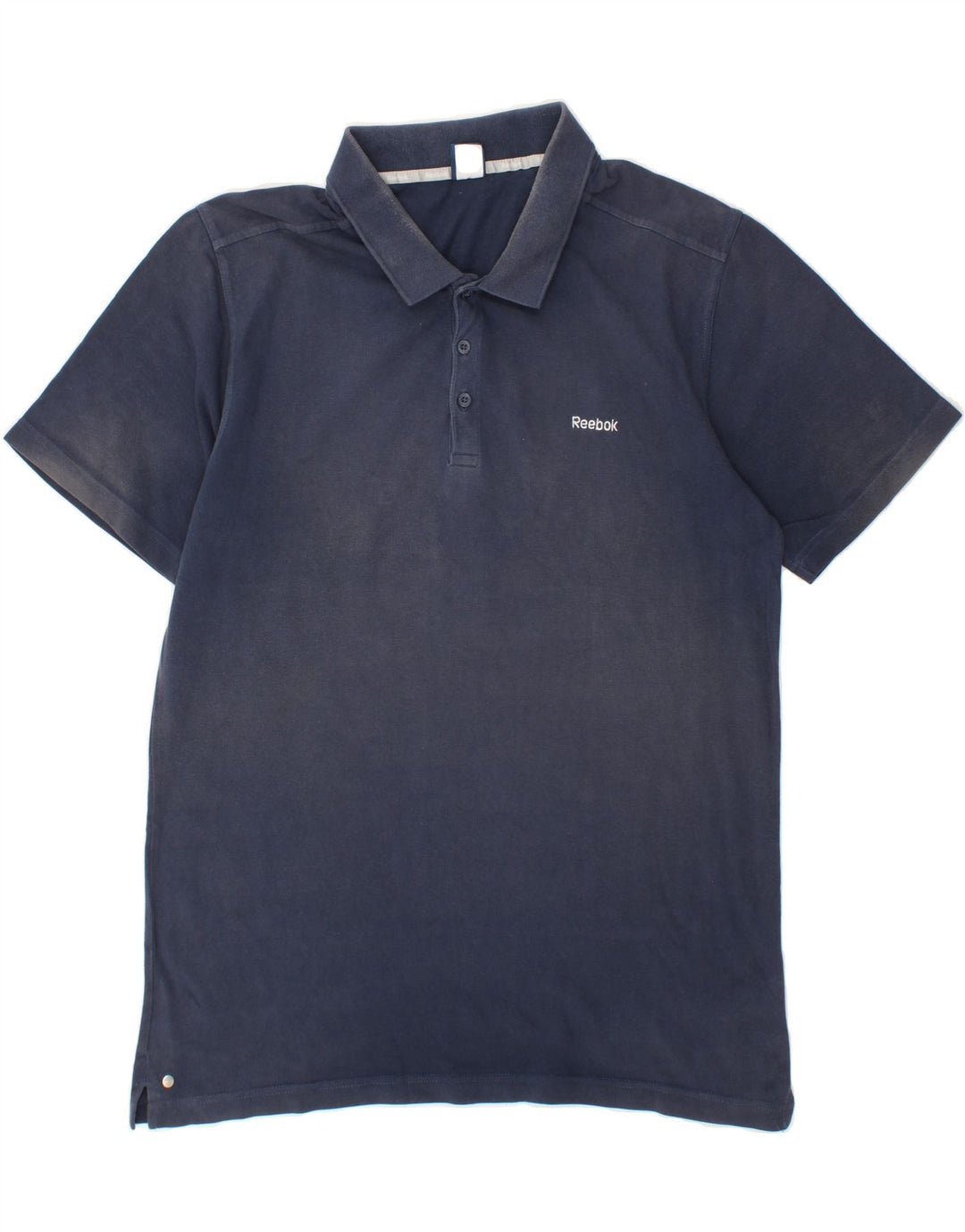 REEBOK Mens Polo Shirt XL Navy Blue Cotton Vintage Reebok and Second-Hand Reebok from Messina Hembry 
