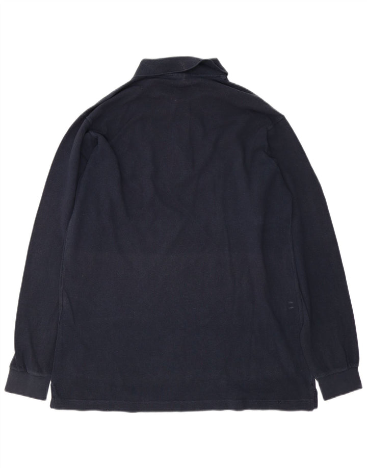 Sergio Tacchini Polo à Manches Longues Homme Bleu Marine Moyen Coton