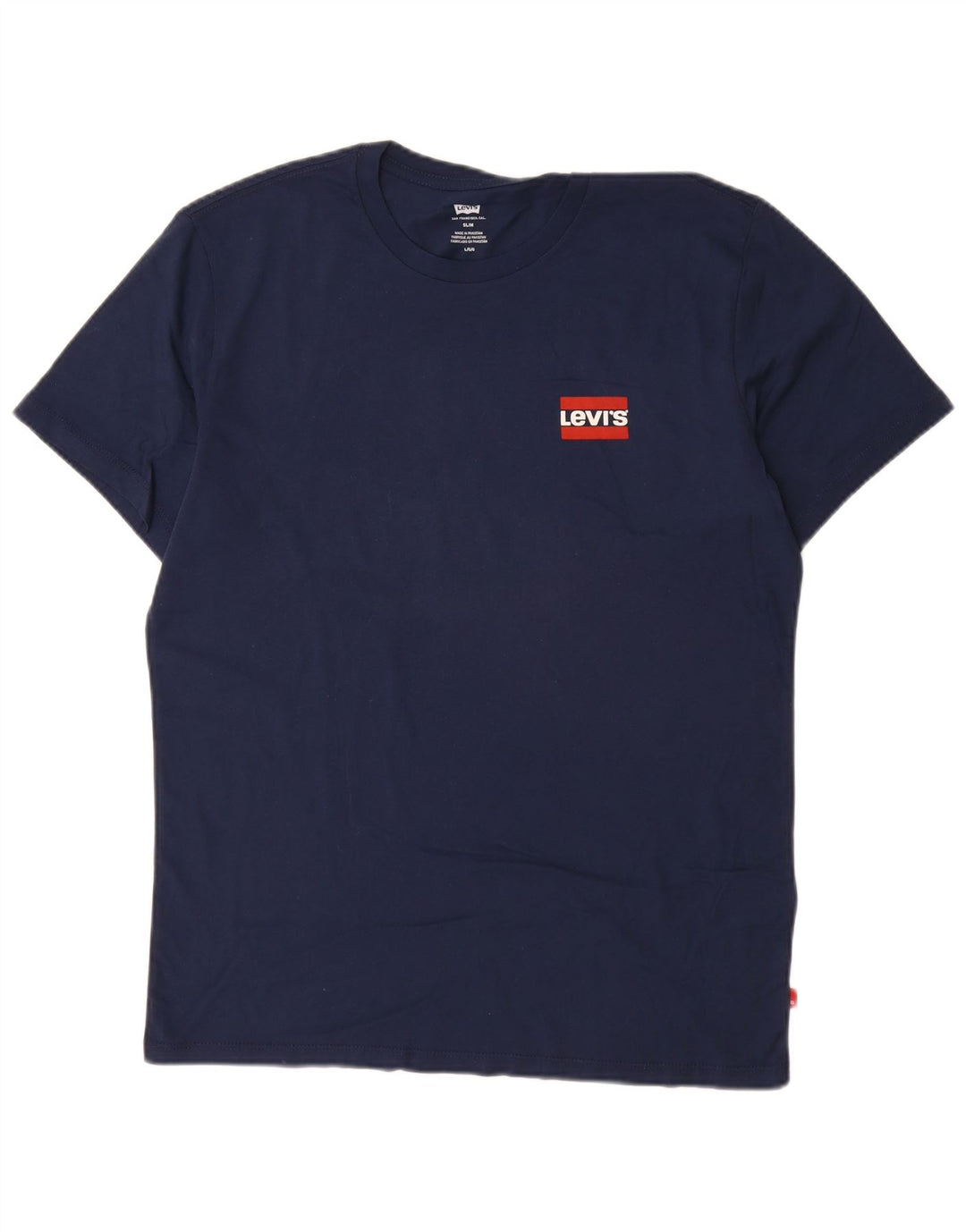 Levi's T-Shirt Slim Homme Bleu Marine Large Coton
