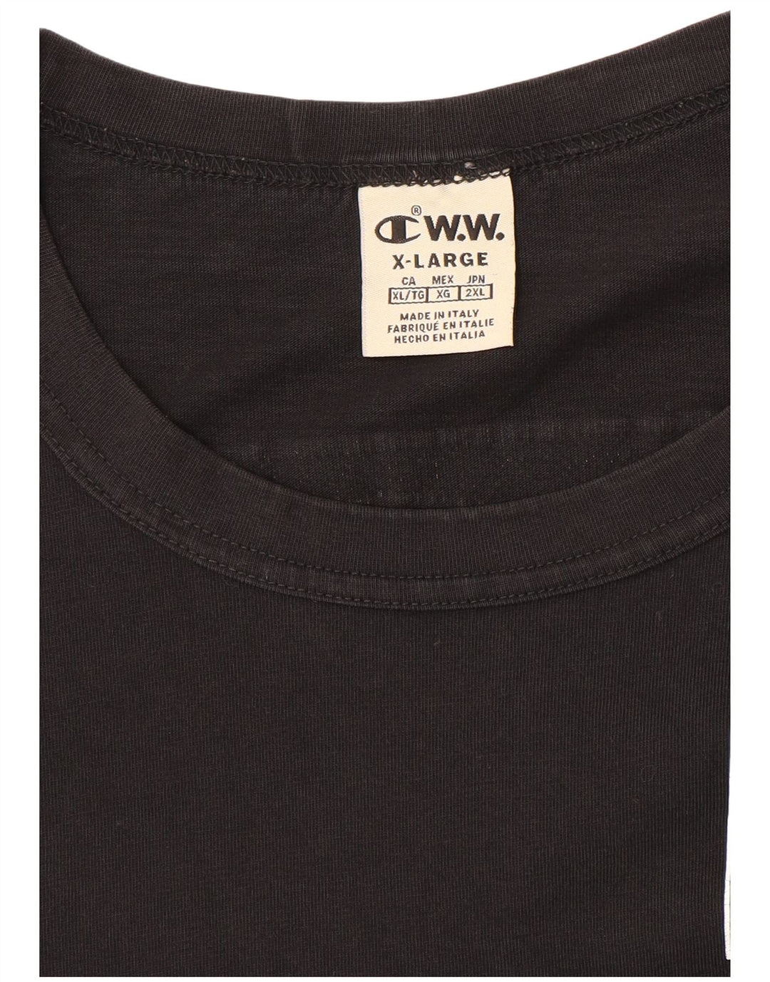 Champion T-Shirt Graphique Homme XL Noir