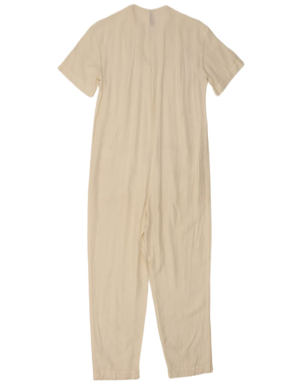 Zara Femme Trafaluc Combinaison UK 10 Petit Blanc Cassé