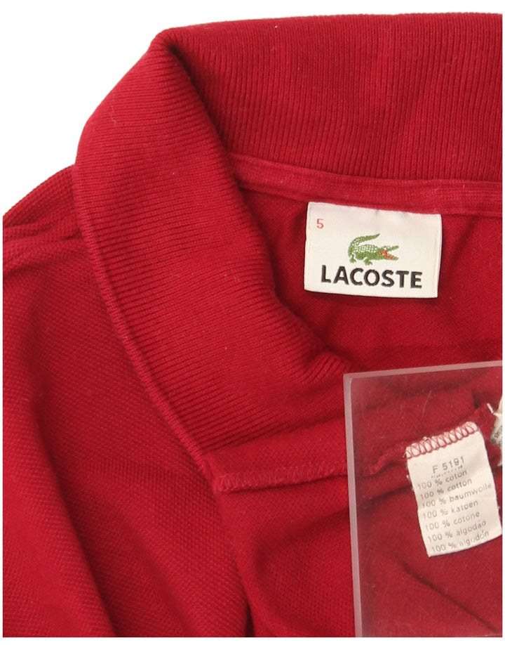Lacoste Polo Homme Taille 5 Grand Coton Rouge