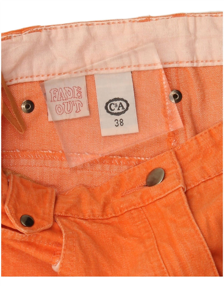 C&A Pantalon décontracté taille haute fuselé pour femme EU 38 Medium W26 L31 Orange