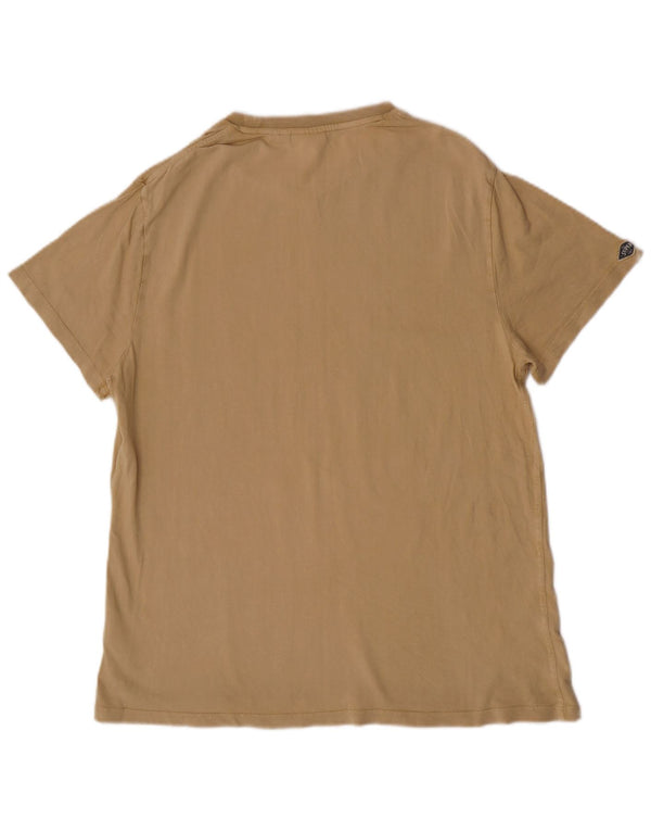 Superdry Hommes Slim Fit Graphic T-Shirt Top 2XL Coton Beige