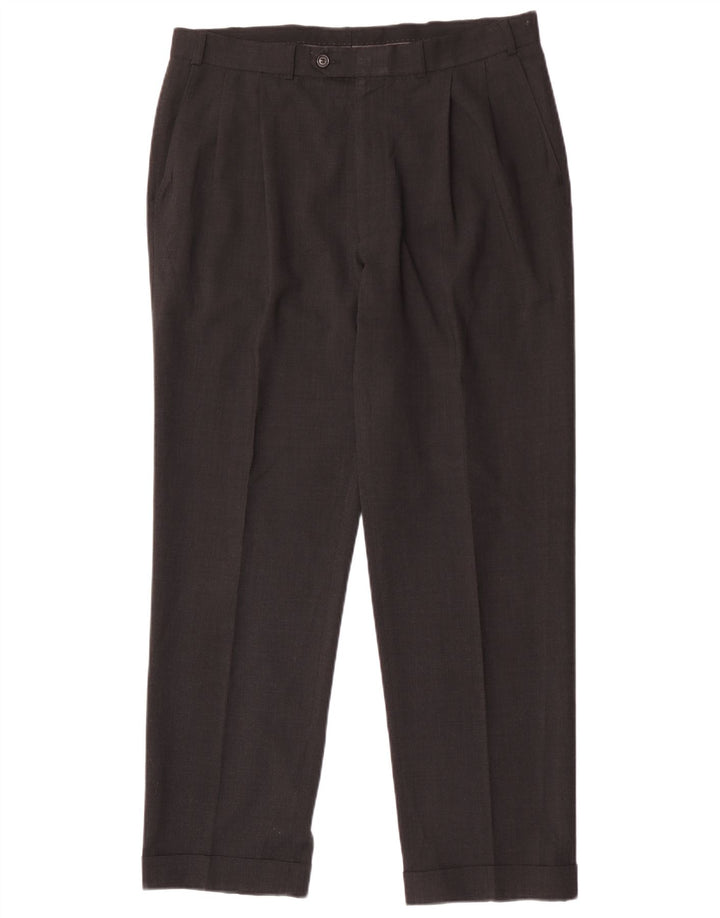 Marks & Spencer Pantalon de costume pour homme W36 L31 Gris Polyester