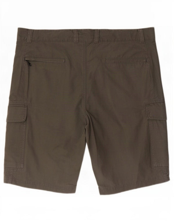 Marks & Spencer Short Cargo Homme W40 XL Kaki Coton