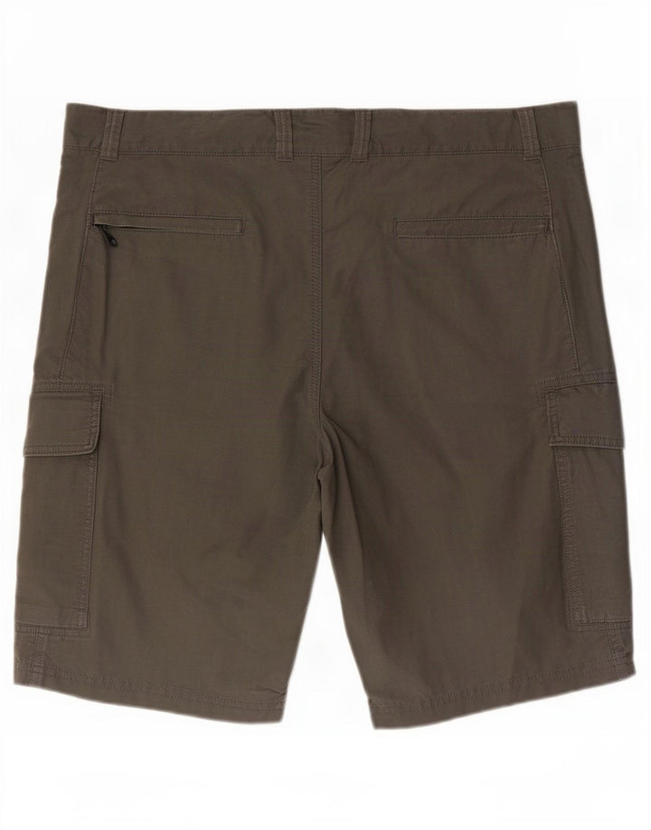 Marks & Spencer Short Cargo Homme W40 XL Kaki Coton