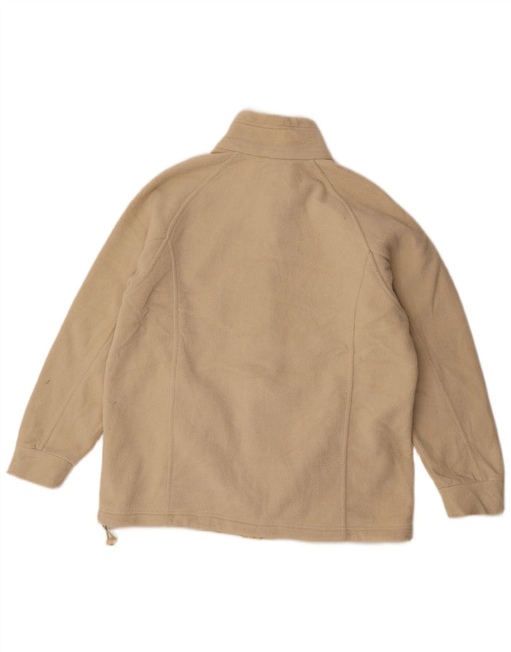 Marks & Spencer Veste polaire pour femme UK 14 Large Beige Polyester