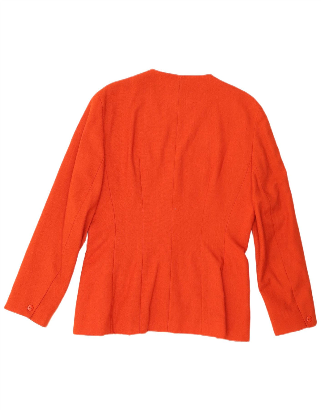 PLANET Veste blazer à 3 boutons pour femme UK 12 Orange moyen Polyester