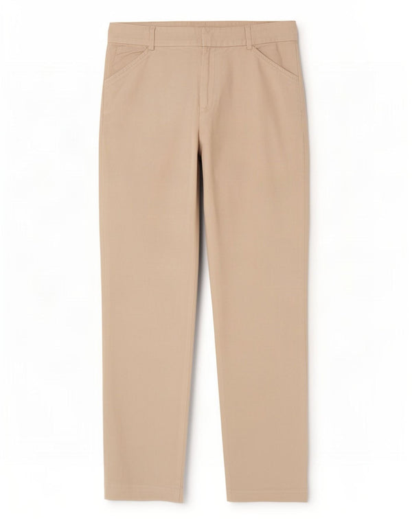 Ralph Lauren Pantalon droit décontracté pour femme US 4 Small W26 L25 Lin blanc