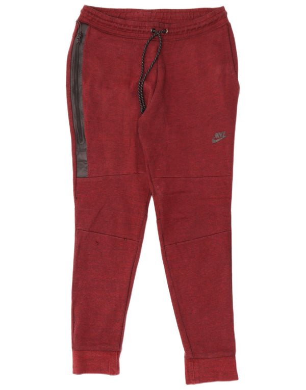 Nike Pantalon de survêtement pour homme en coton color block bordeaux moyen