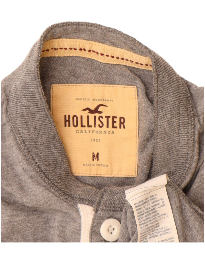 Hollister T-Shirt Homme Gris Moyen Coton