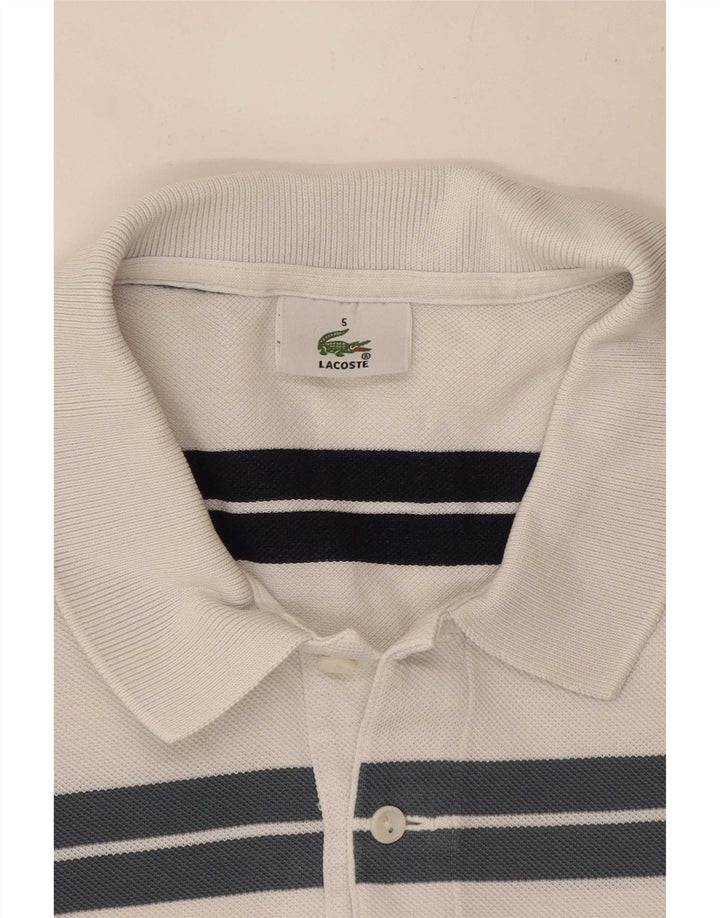 Lacoste Polo Homme Taille 5 Grand Blanc Rayé