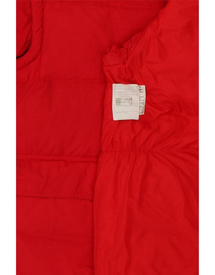 BELFE Mens Padded Jacket IT 50 Large Red Polyamide Vintage Belfe and Second-Hand Belfe from Messina Hembry 