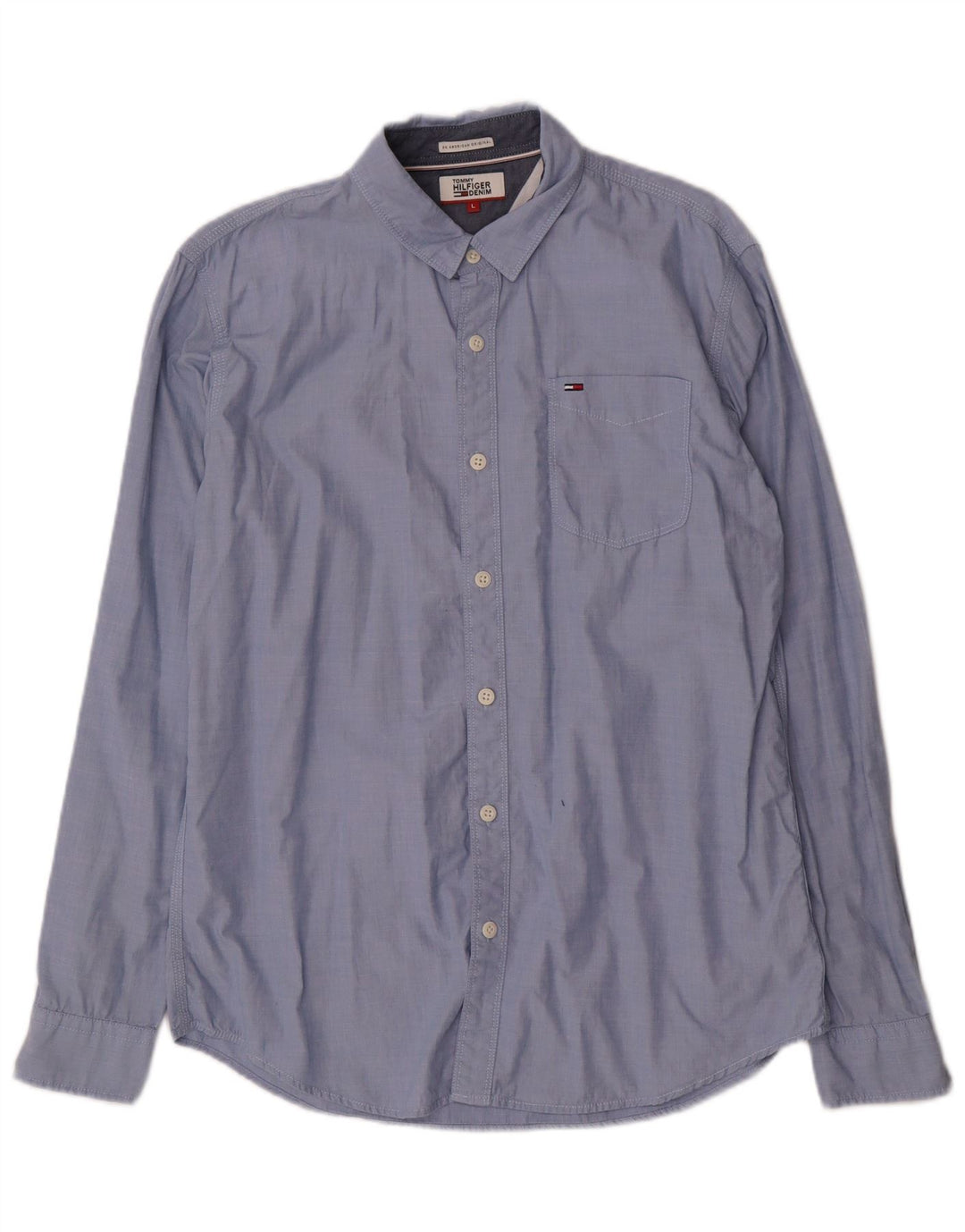 TOMMY HILFIGER Chemise Homme Large Bleu Coton