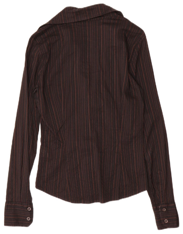 Guess By Marciano Chemise Femme IT 42 Marron Moyen Rayé