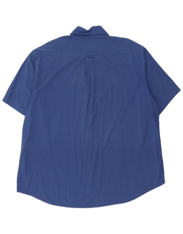 Hugo Boss Chemise à manches courtes pour hommes 2XL Modal rayé bleu