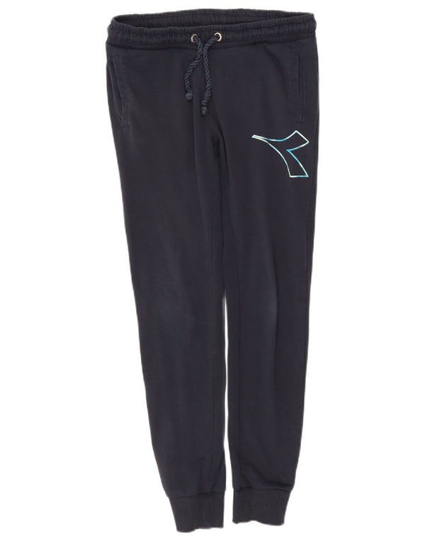 Diadora Pantalon De Survêtement Graphique Joggers Petit Bleu Marine Coton Homme
