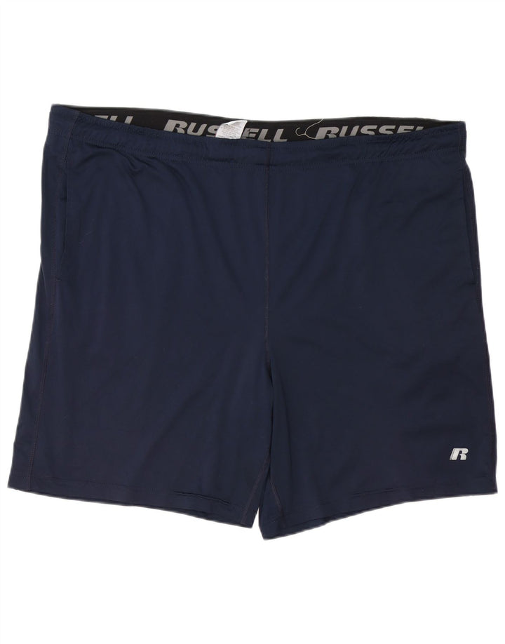 RUSSELL ATHLETIC Short de Sport Homme XL Bleu Marine Polyester
