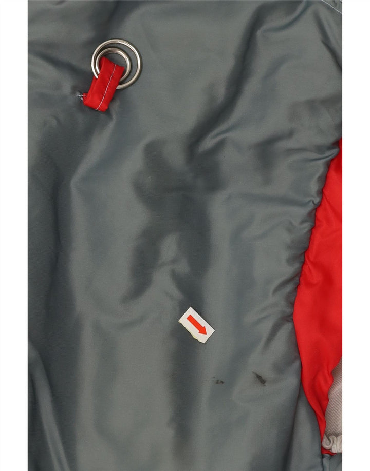 JACK DANIELS Gilet Femme UK 16 Large Gris Colorblock