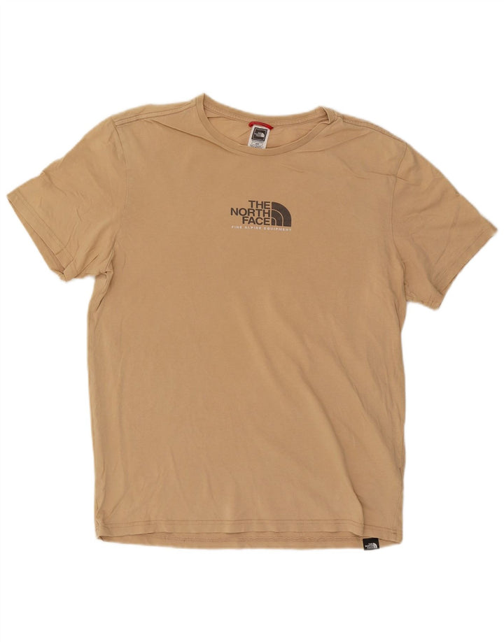 The North Face T-Shirt Graphique Homme Coton Beige Moyen