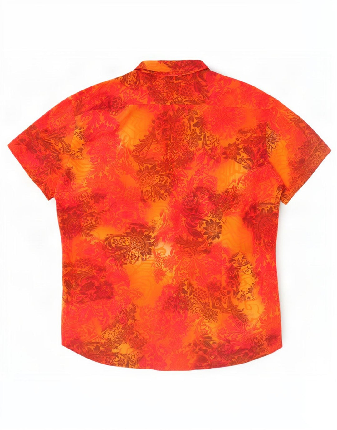Packard Chemise à manches courtes pour hommes 2XL Orange Floral
