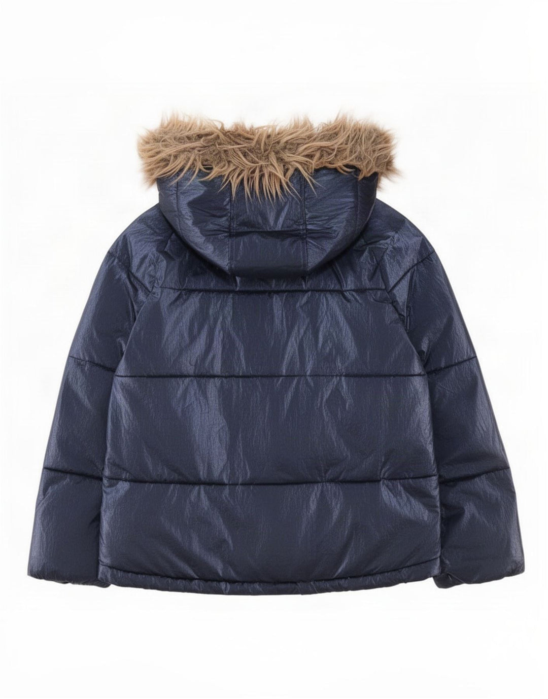 Michael Kors Veste matelassée à capuche pour fille 10-11 ans Bleu marine Polyester