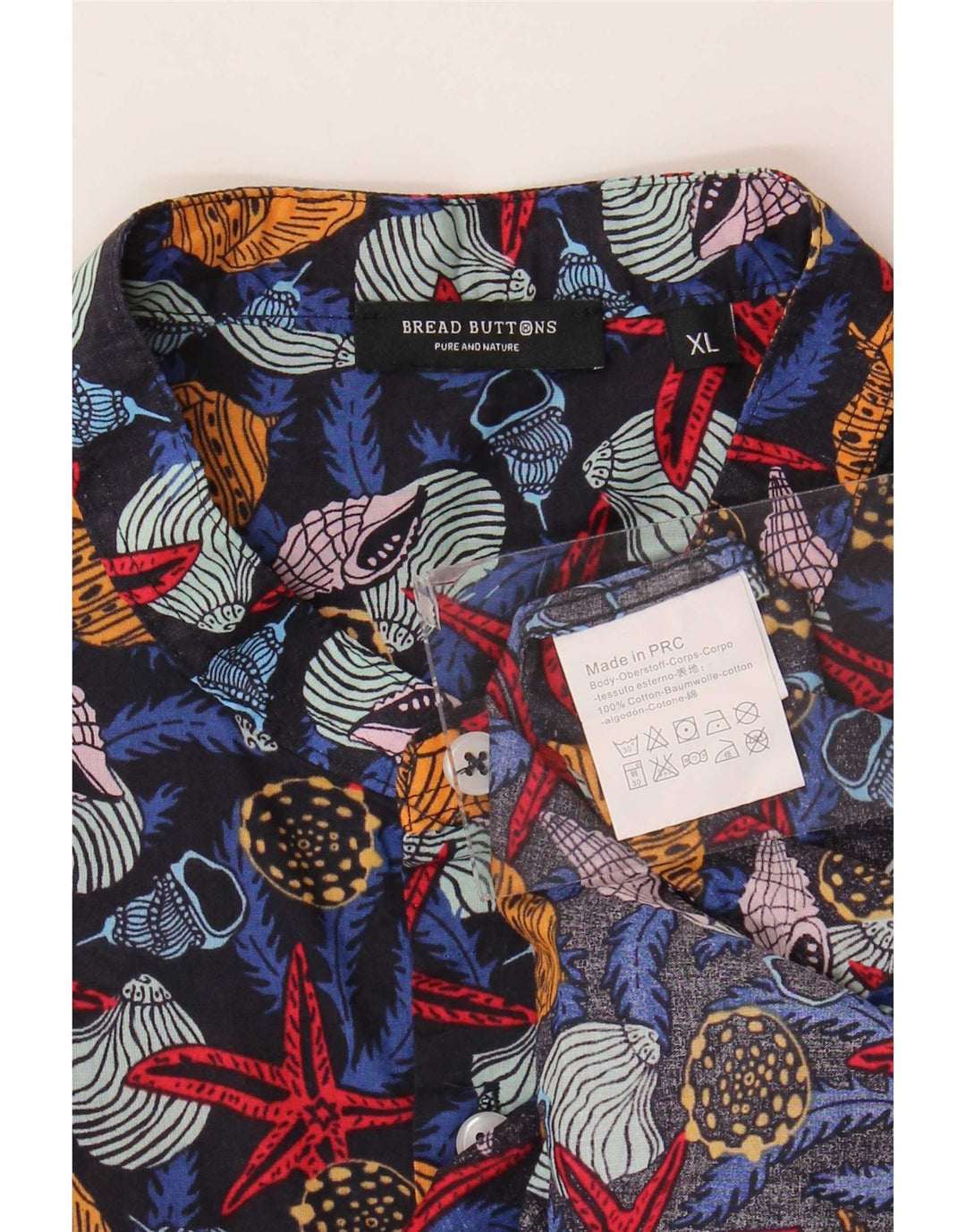 Bread & Buttons Chemise Homme XL Coton Imprimé Animal Multicolore