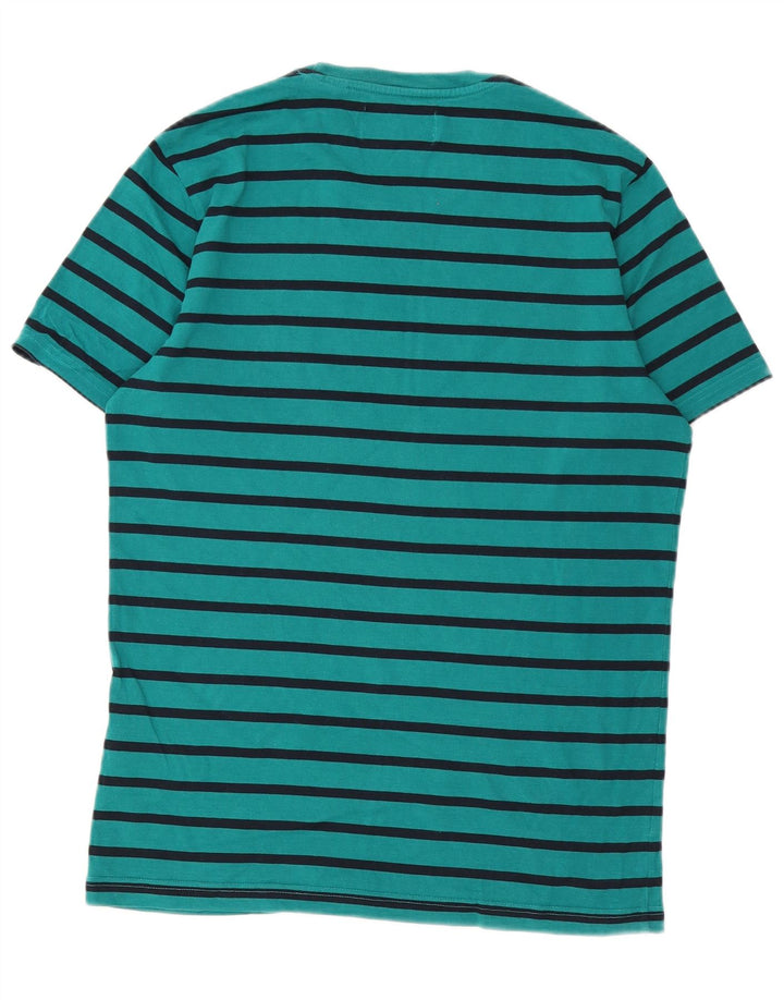 Penguin T-Shirt Homme Vert Moyen Rayé Coton