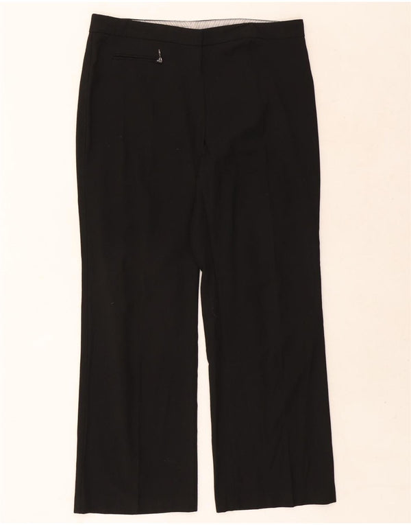 Marks & Spencer Pantalon décontracté droit pour femme W34 L28 Noir